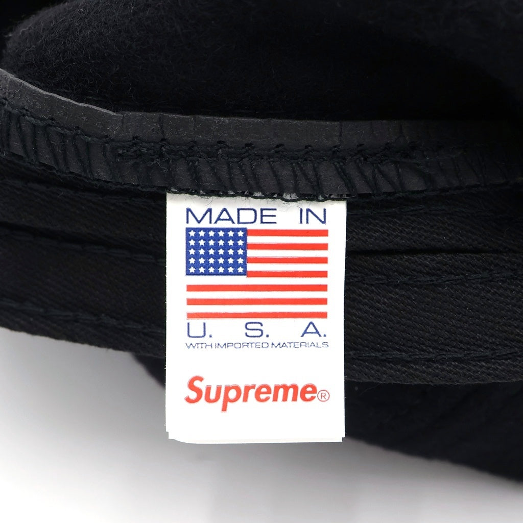SUPREME(シュプリーム) 24AW Wool Camp Cap ウール キャンプ ボックスロゴ キャップ 帽子 ブラック