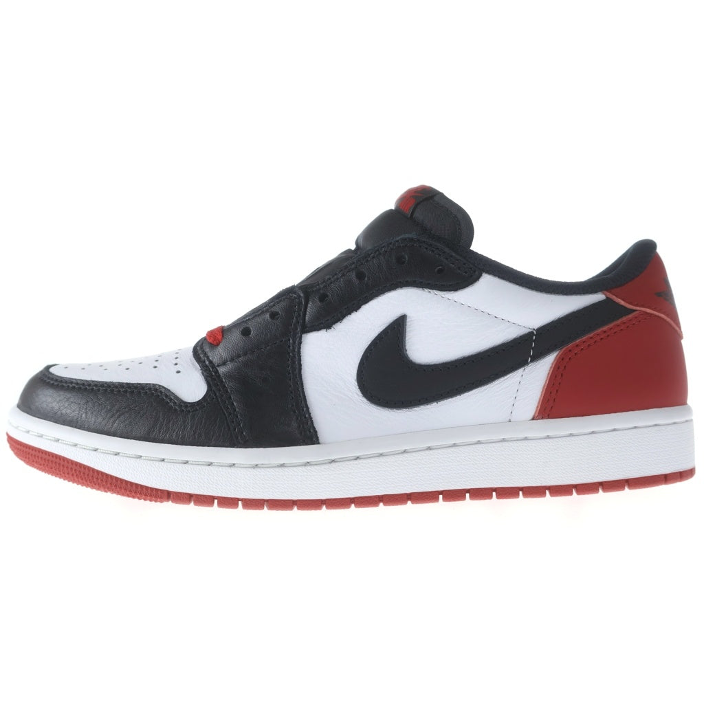 NIKE(ナイキ) AIR JORDAN 1 LOW BLACK TOE エア ジョーダン1 ロー ブラック トゥ ローカットスニーカー ブラック/レッド US9/27cm CZ0790-106