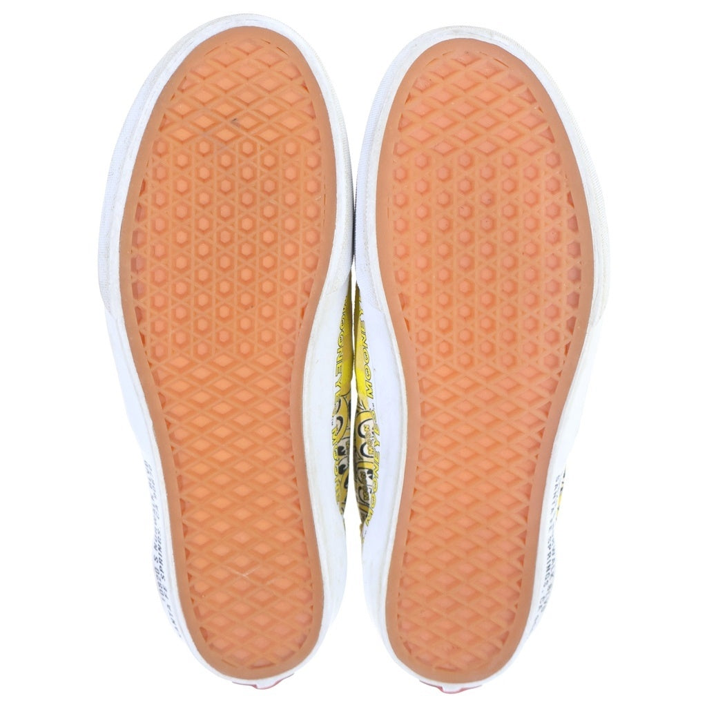VANS(ヴァンズ) ×MOONEYES EAR ムーンアイズ エラ チェック ローカットスニーカー イエロー US8/26cm V95CF