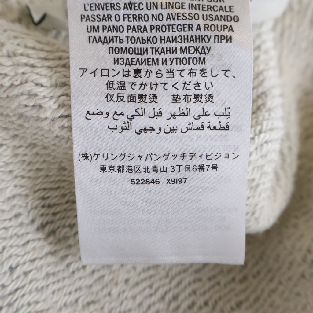 GUCCI(グッチ) テクニカルロゴ クルーネックスウェットトレーナー グレー 522846 X9I97