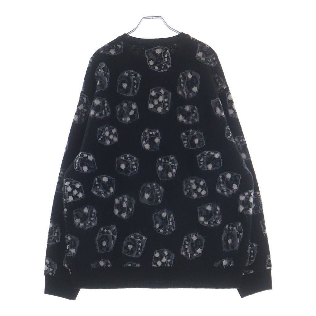 SUPREME(シュプリーム) 22AW Dice Sweater ダイスデザイン クルーネックニットセーター ブラック