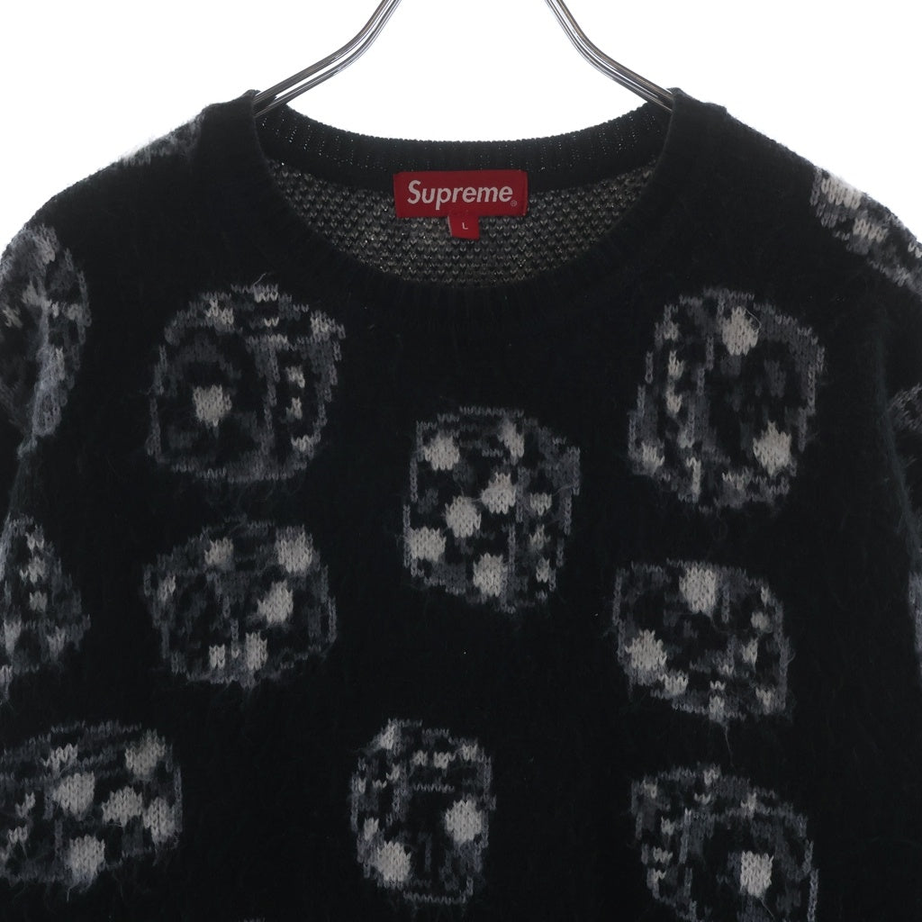 SUPREME(シュプリーム) 22AW Dice Sweater ダイスデザイン クルーネックニットセーター ブラック