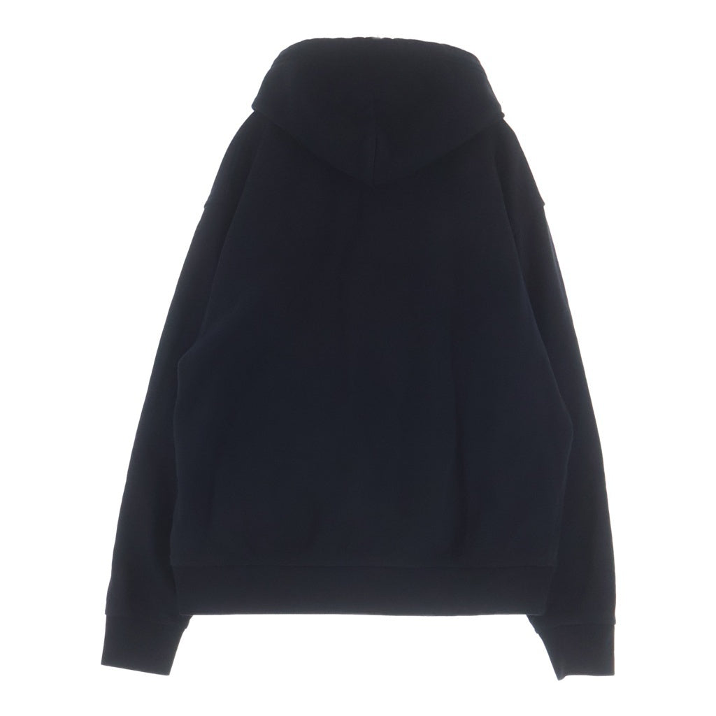 BURBERRY(バーバリー) ノヴァチェックラベル コットン プルオーバーフーディー パーカー ブラック 8105364