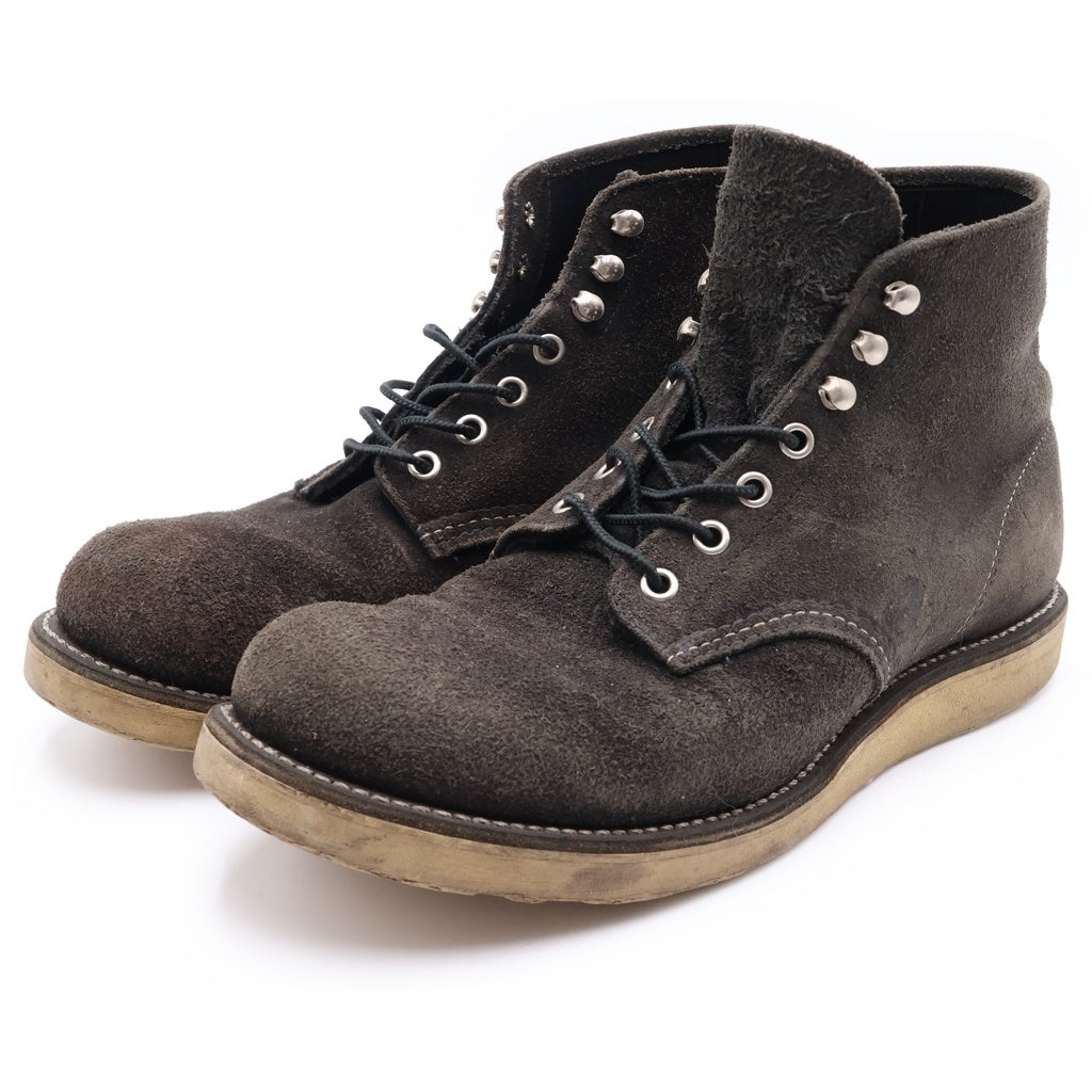 RED WING(レッド ウイング) 8174 6INCH CLASSIC ROUND TOE 6インチ クラシック ラウンドトゥ スエードレザー レースアップブーツ ブラック