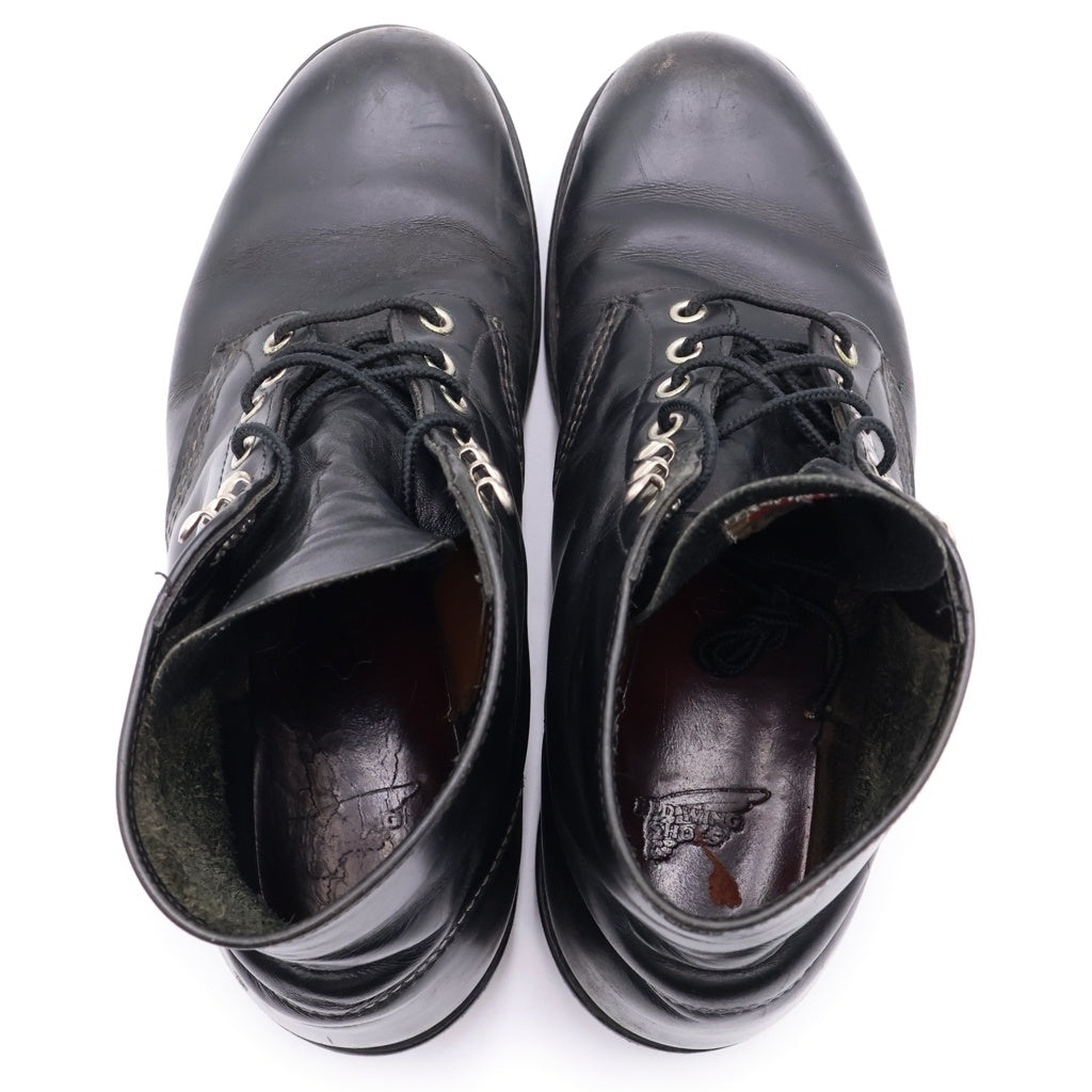 RED WING(レッド ウイング) 8165 6INCH CLASSIC ROUND TOE 6インチ クラシック ラウンドトゥ レザー レースアップブーツ ブラック