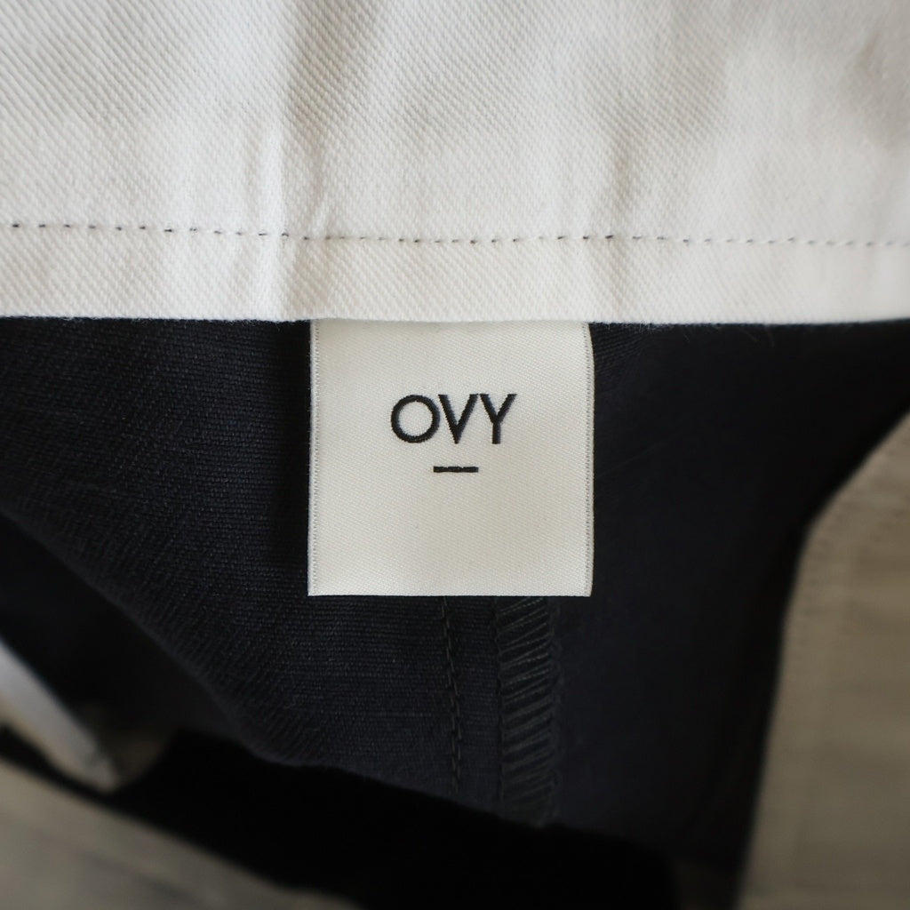 OVY (オヴィー) Cotton 2tuck Washed Chino Pants コットン2タック ウォッシュドチノパンツ ブラック