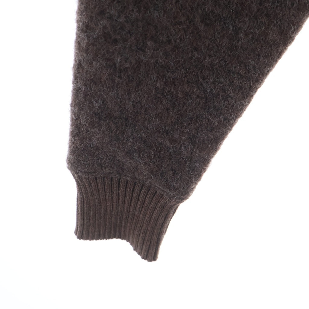 RRL(ダブルアールエル) Striped Wool Blend Cardigan ストライプ ウールブレンド レギュラーカラー ニットカーディガン セーター レディース ブラウン
