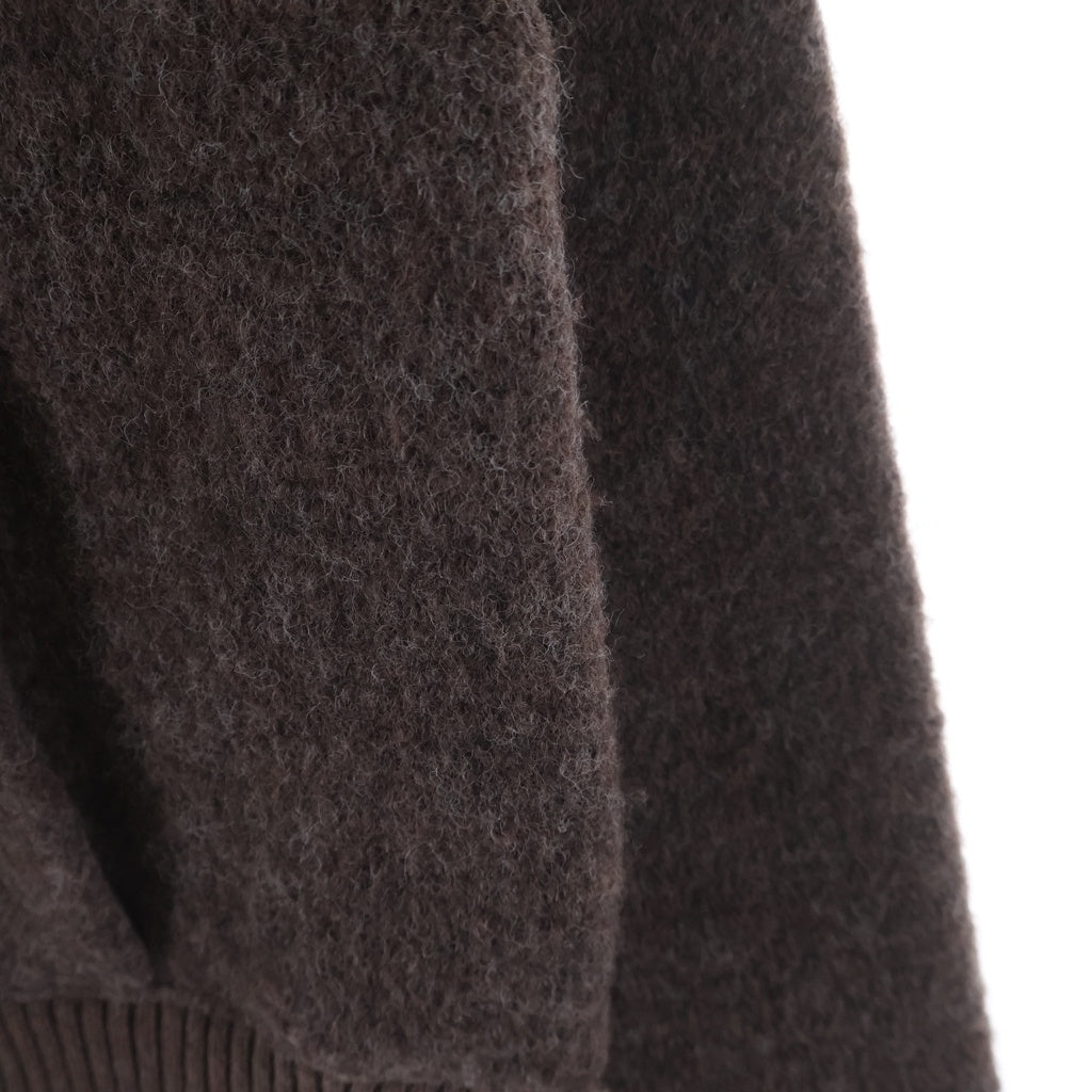 RRL(ダブルアールエル) Striped Wool Blend Cardigan ストライプ ウールブレンド レギュラーカラー ニットカーディガン セーター レディース ブラウン