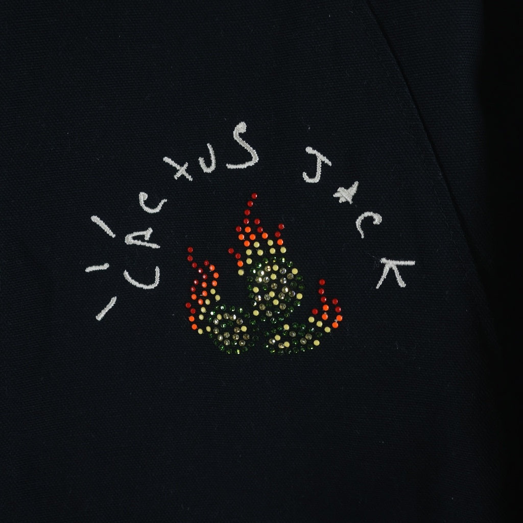 NIKE(ナイキ) 22AW ×TRAVIS SCOTT M J TS WVN JKT トラヴィススコット バックプリント ウーブン ブルゾンジャケット ブラック DO4095-010