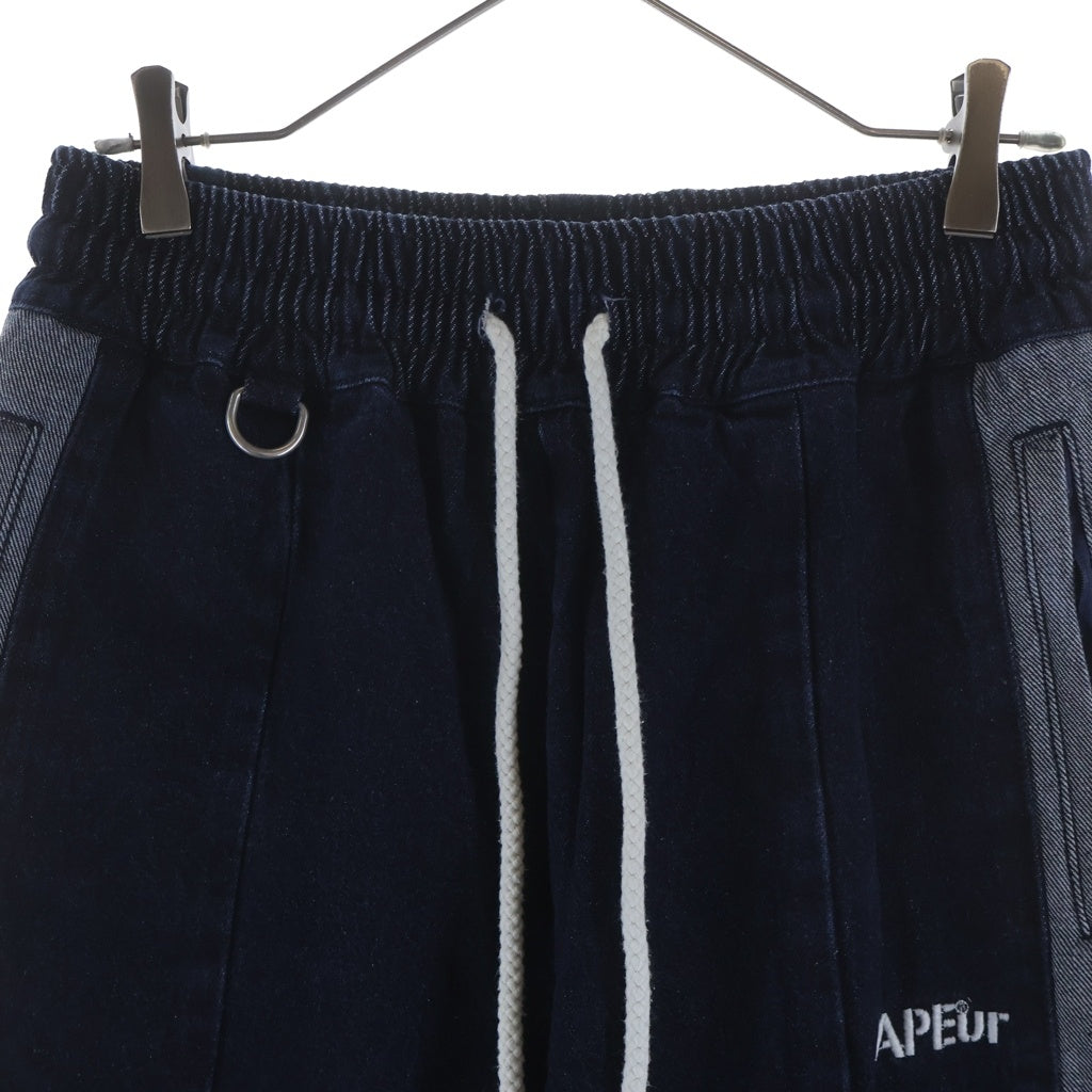 SAPEur(サプール) 21AW DENIM TRACK PANTS デニム イージートラックパンツ インディゴ A0021-177