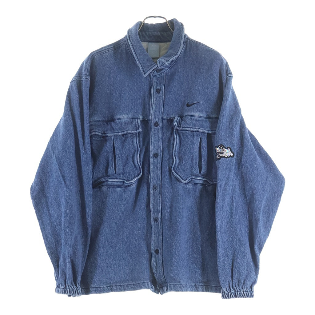NIKE(ナイキ) ×NOCTA OPALBUTNDWN DNM FRENCH ノクタ オパール ボタンダウン フレンチ 長袖デニムシャツ インディゴ FZ3260-486