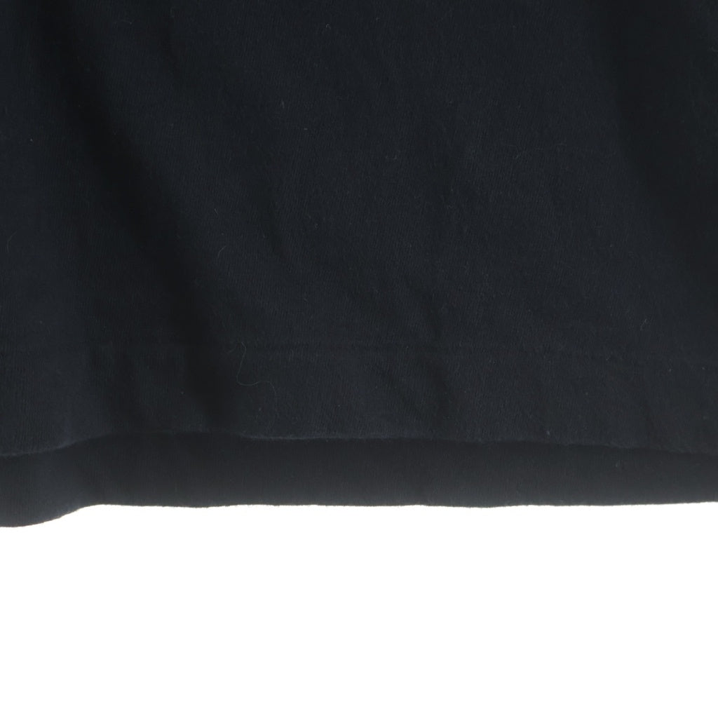 Yohji Yamamoto POUR HOMME(ヨウジヤマモト プールオム) 17AW バックプリント クルーネック コットン 半袖スタッフTシャツ カットソー ブラック HK-T40-082