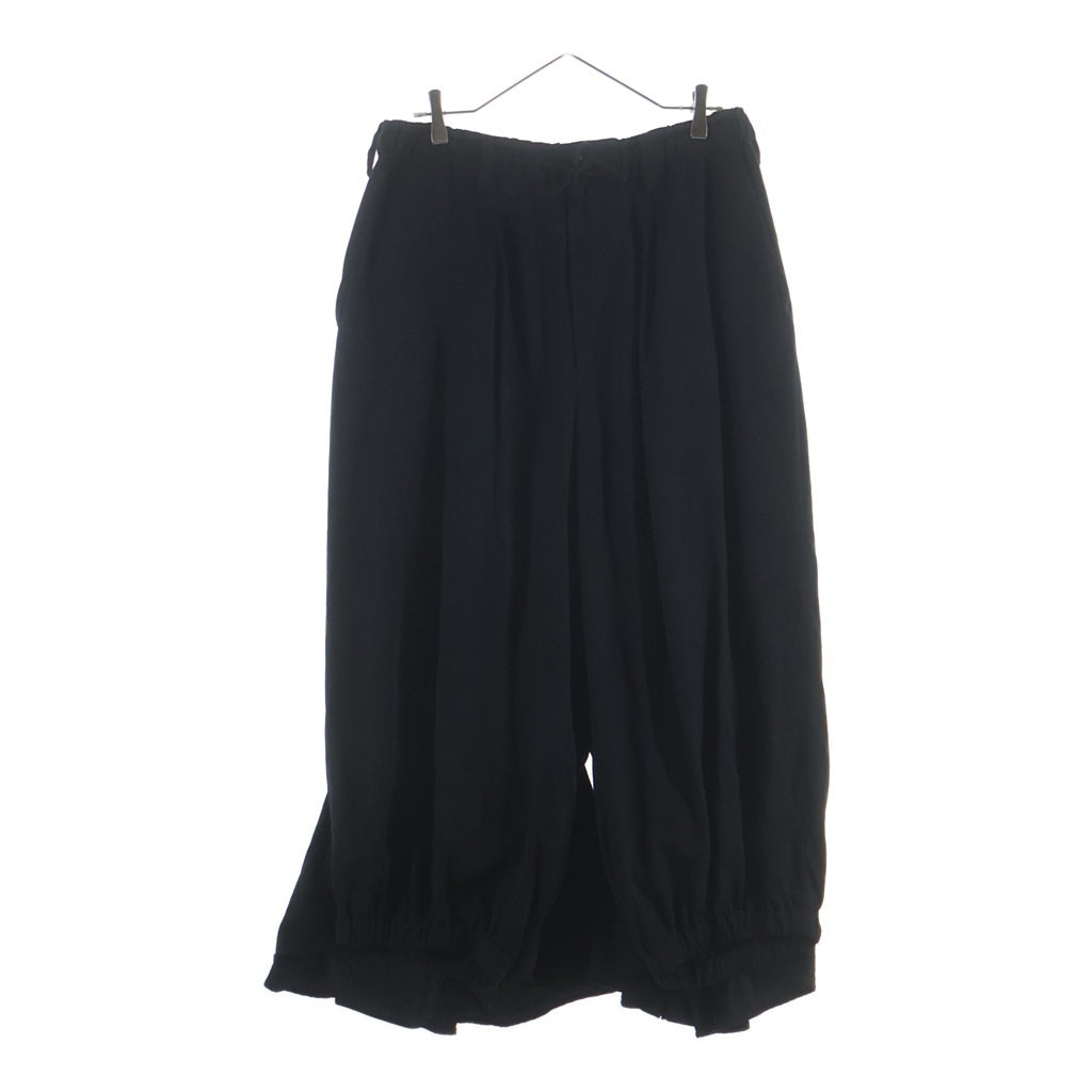 Yohji Yamamoto POUR HOMME(ヨウジヤマモト プールオム) 19AW KARASU PANTS タックデザイン カラスパンツ ショーツ ブラック HC-P79-223