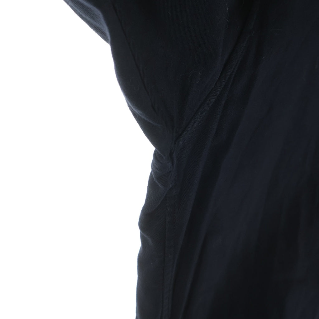 Yohji Yamamoto(ヨウジヤマモト) 17SS バックプリント レギュラーカラー スタッフ コットン 長袖シャツ ブラック HD-B99-999