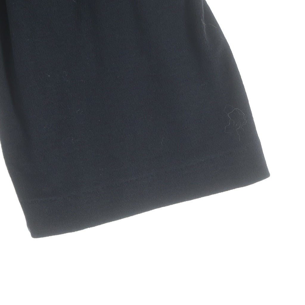 Yohji Yamamoto POUR HOMME(ヨウジヤマモト プールオム) 16SS サイドスリット ヘンリーネック コットン ロング丈 長袖カットソー ブラック HO-T26-083
