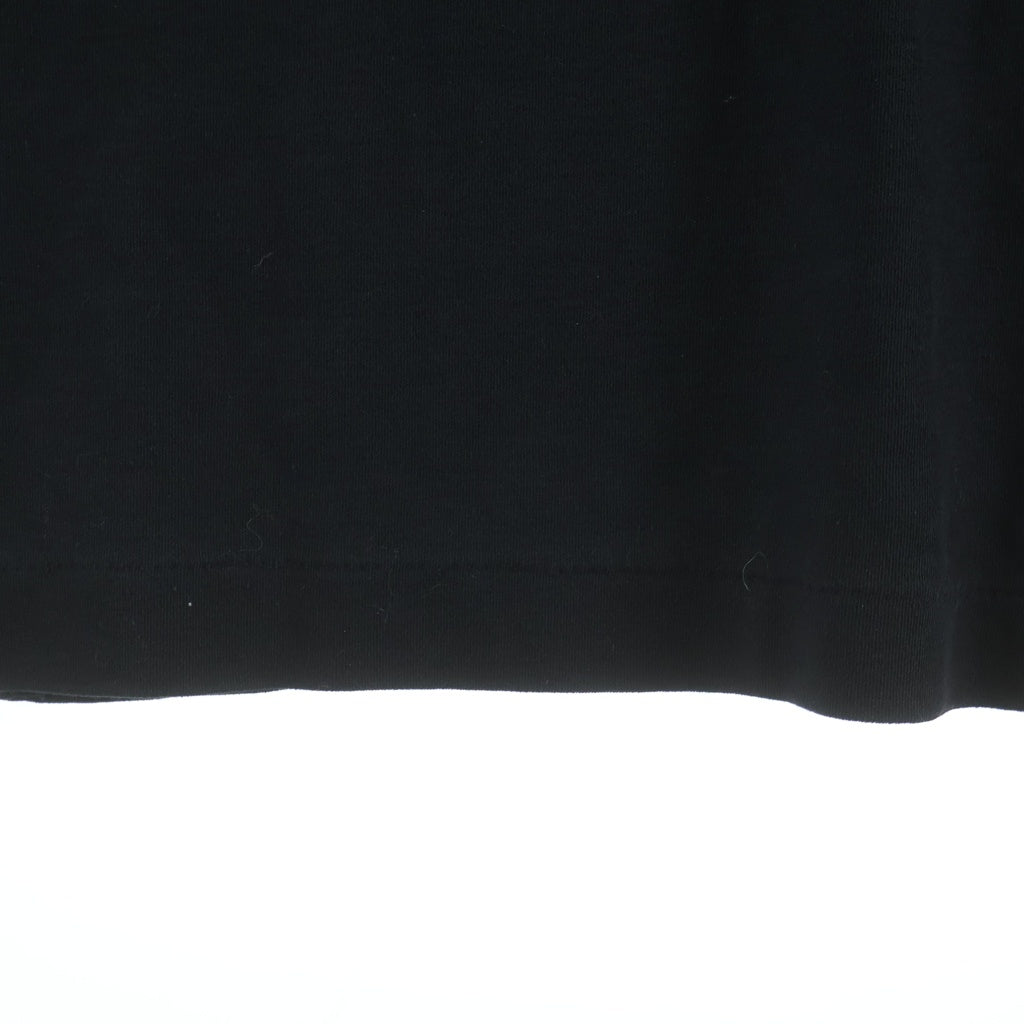 Yohji Yamamoto POUR HOMME(ヨウジヤマモト プールオム) 16SS サイドスリット ヘンリーネック コットン ロング丈 長袖カットソー ブラック HO-T26-083