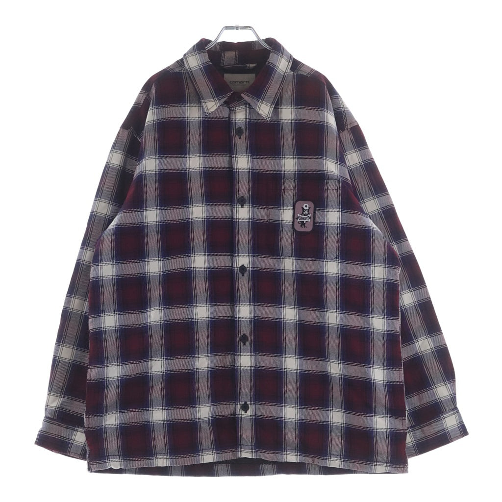 Carhartt WIP(カーハート ダブリューアイピー) Monahan Shirt Jac チェック柄 モナハンシャツジャック パデッドシャツ レッド/ホワイト I033778.2DL.XX.03