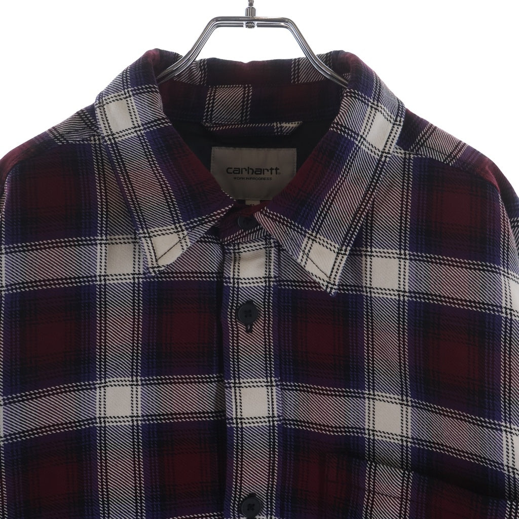 Carhartt WIP(カーハート ダブリューアイピー) Monahan Shirt Jac チェック柄 モナハンシャツジャック パデッドシャツ レッド/ホワイト I033778.2DL.XX.03