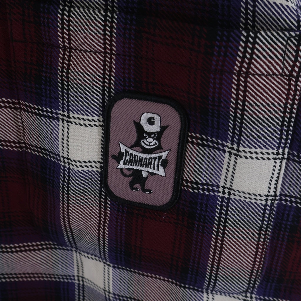 Carhartt WIP(カーハート ダブリューアイピー) Monahan Shirt Jac チェック柄 モナハンシャツジャック パデッドシャツ レッド/ホワイト I033778.2DL.XX.03