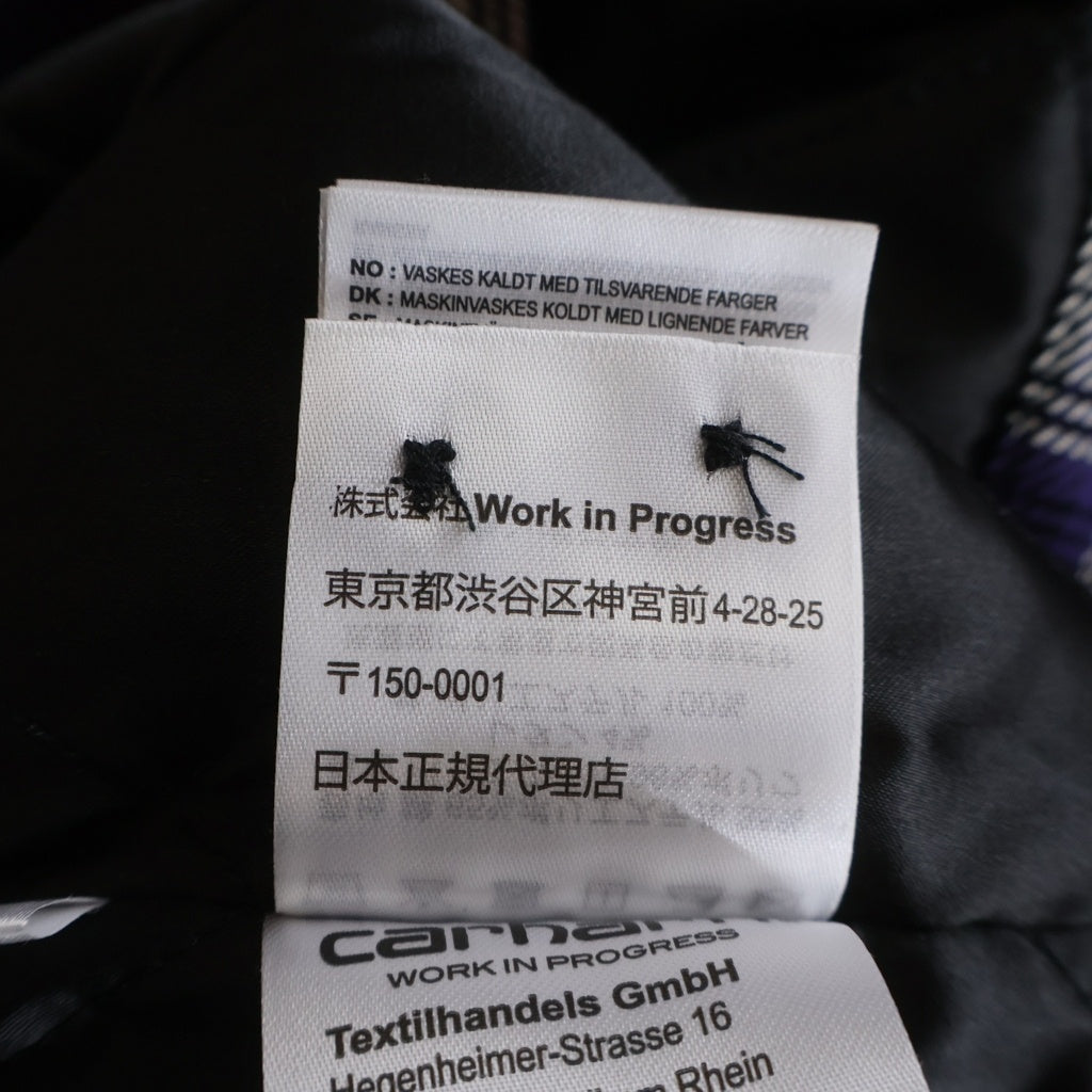 Carhartt WIP(カーハート ダブリューアイピー) Monahan Shirt Jac チェック柄 モナハンシャツジャック パデッドシャツ レッド/ホワイト I033778.2DL.XX.03