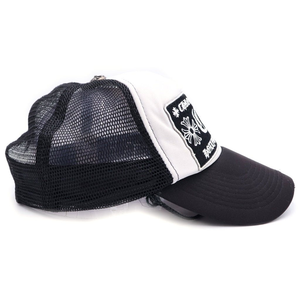 CHROME HEARTS(クロムハーツ) OLD TRUCKER CAP CH オールド CHパッチメッシュトラッカーキャップ 帽子 ブラック/ホワイト