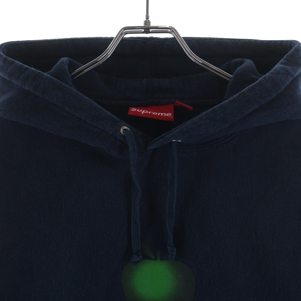 SUPREME(シュプリーム) 19SS Apple Hooded Sweatshirt アップル プリント フーディ プルオーバー スウェットパーカー ネイビー