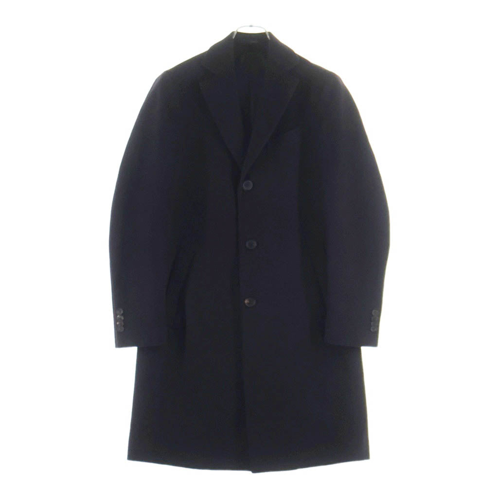 LARDINI(ラルディーニ) イタリア製 ウール シングルフィールド 3B ロングチェスターコート ネイビー JU23636AQ