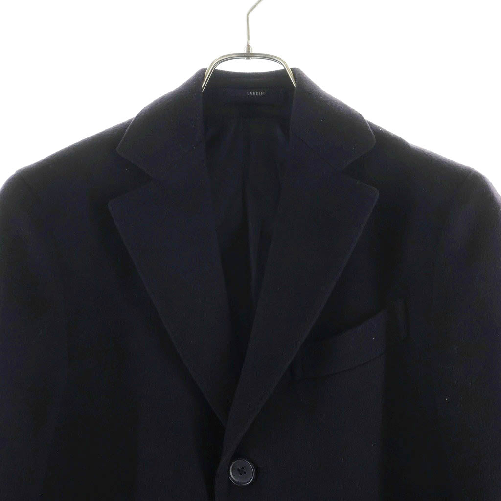 LARDINI(ラルディーニ) イタリア製 ウール シングルフィールド 3B ロングチェスターコート ネイビー JU23636AQ