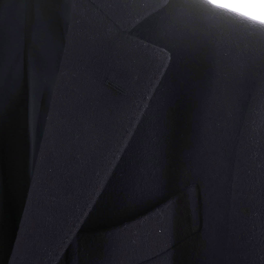 LARDINI(ラルディーニ) イタリア製 ウール シングルフィールド 3B ロングチェスターコート ネイビー JU23636AQ