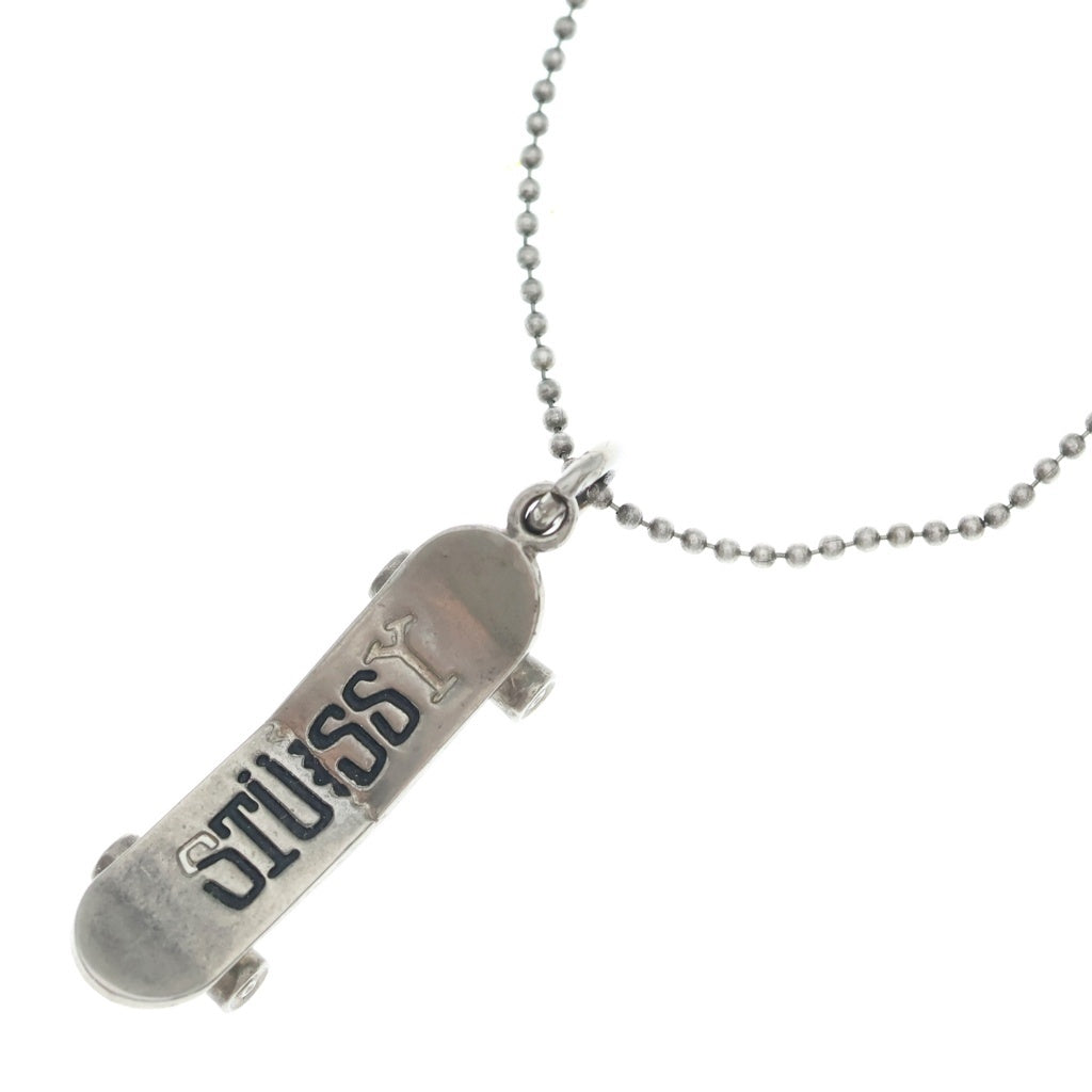 STUSSY(ステューシー) SKATEBOARD BALL-CHAIN NECKLACE スケートボード ボールチェーンネックレス シルバー