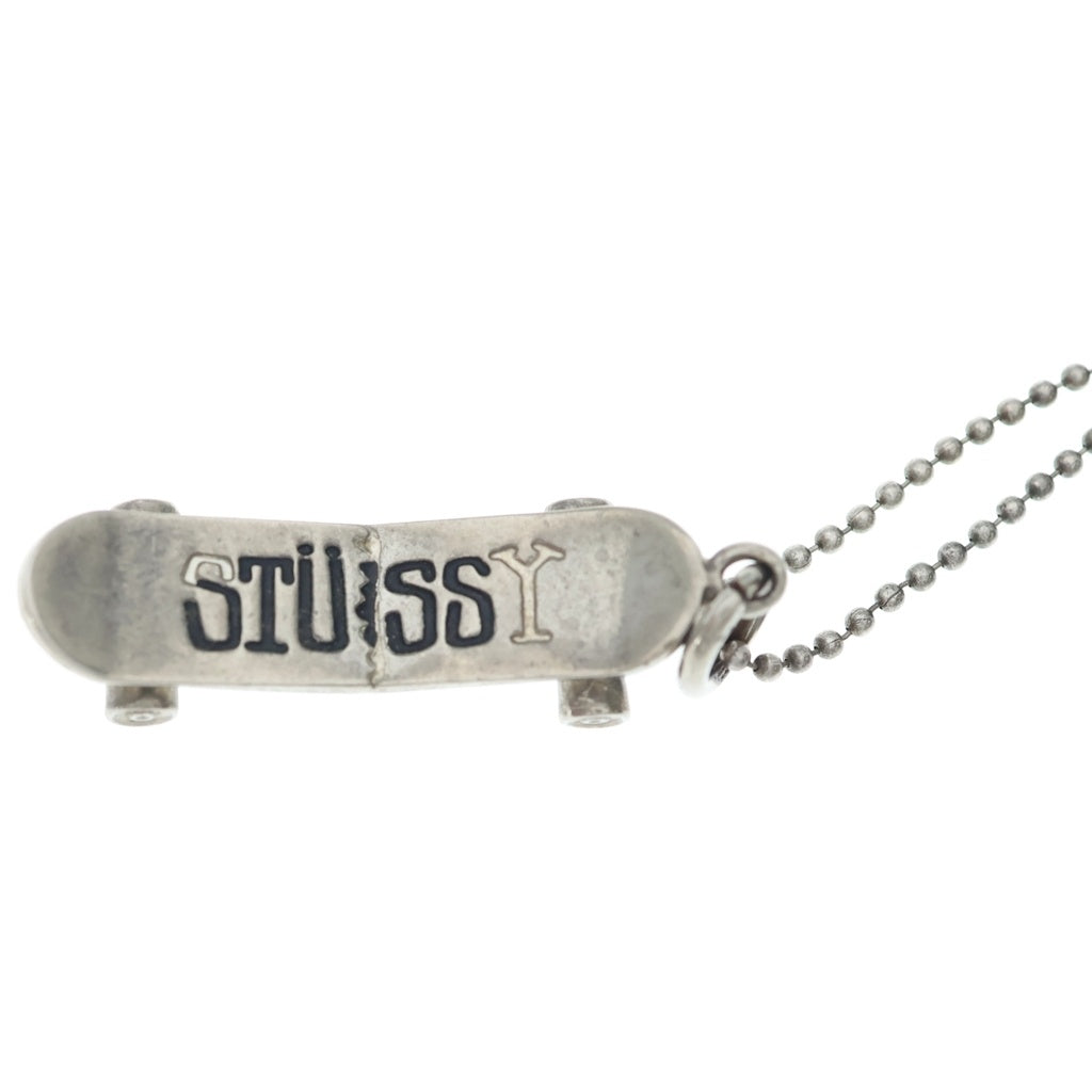 STUSSY(ステューシー) SKATEBOARD BALL-CHAIN NECKLACE スケートボード ボールチェーンネックレス シルバー