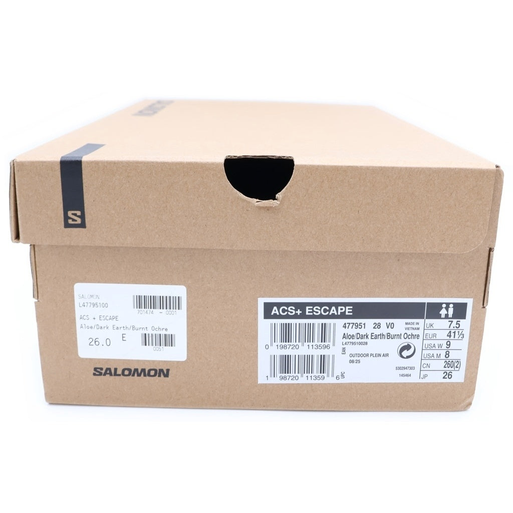 SALOMON(サロモン) ACS+ ESCAPE エーシーエス プラス エスケープ ローカットスニーカー カーキ/ブラウン US8/26cm 477951