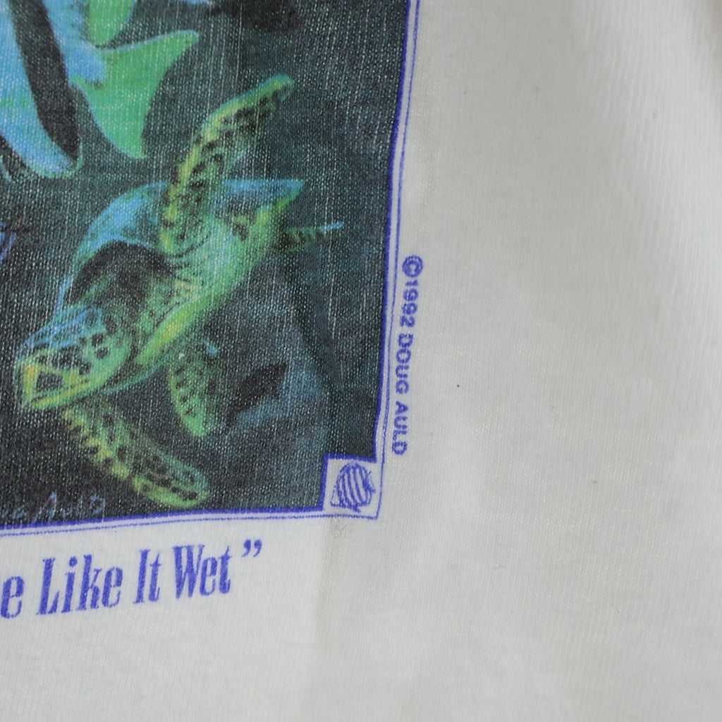 VINTAGE(ヴィンテージ) 90S VINTAGE DOUG AULD MARILYN MONROE ART TEE HANES ヴィンテージ USA製 マリリンモンロー 騙し絵 アートプリント クルーネック 半袖Tシャツ カットソー