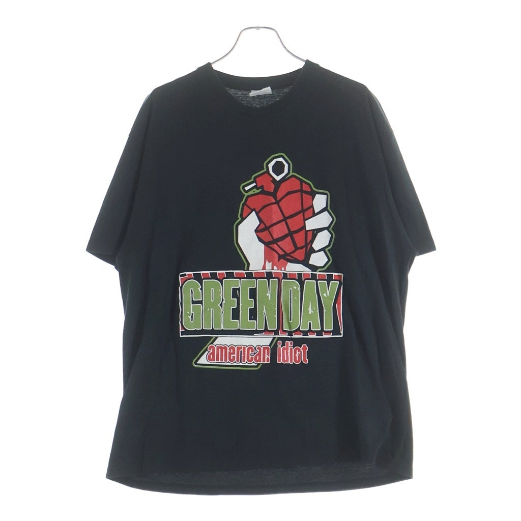 VINTAGE(ヴィンテージ) 00S VINTAGE GREEN DAY AMERICAN IDIOT ARENA TOUR 2005 ヴィンテージ グリーンデイ アメリカンイディオット 両面プリント クルーネック 半袖Tシャツ カットソー