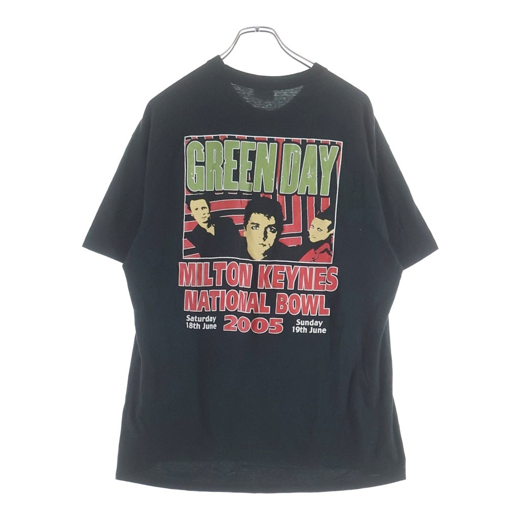 VINTAGE(ヴィンテージ) 00S VINTAGE GREEN DAY AMERICAN IDIOT ARENA TOUR 2005 ヴィンテージ グリーンデイ アメリカンイディオット 両面プリント クルーネック 半袖Tシャツ カットソー