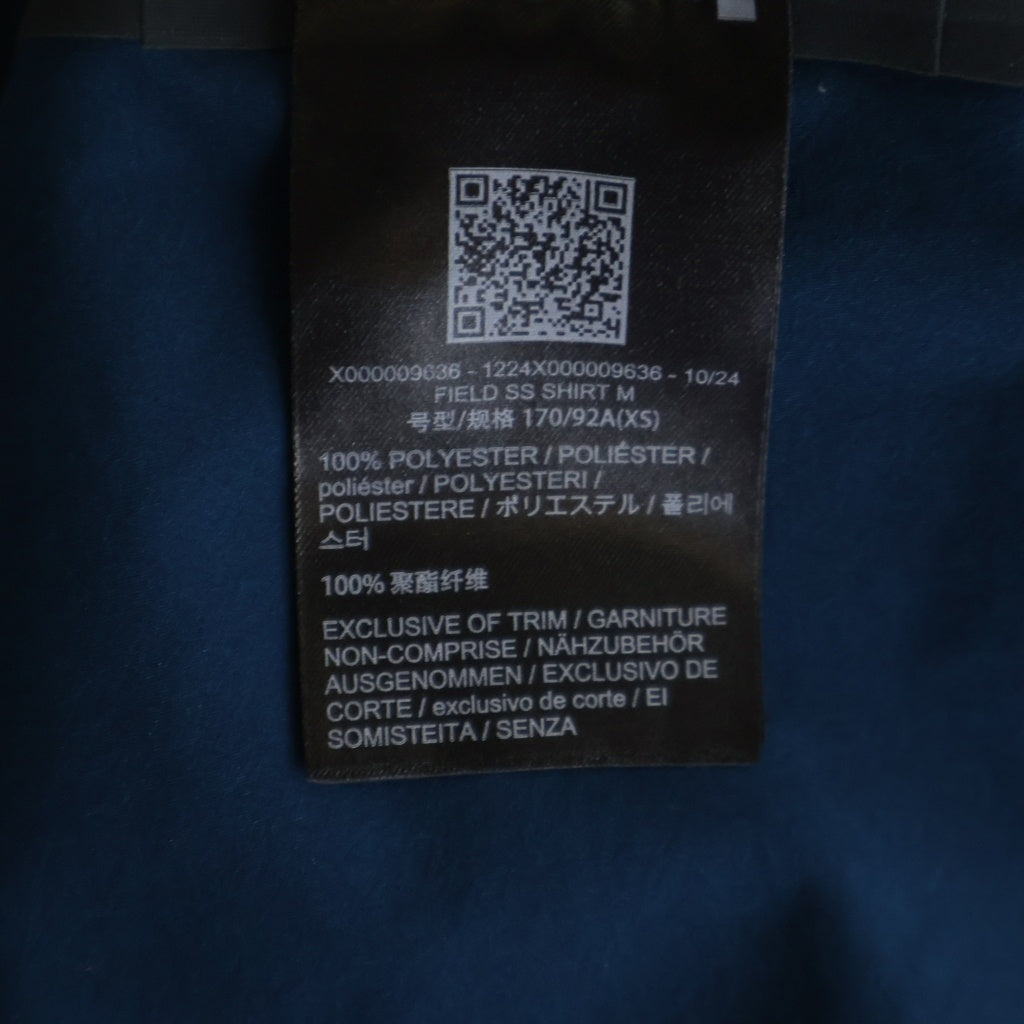 ARC'TERYX(アークテリクス) 25SS FIELD SS SHIRT フィールド ショートスリーブ ポリシャツ ブルー X000009636
