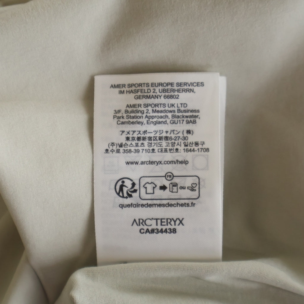 ARC'TERYX(アークテリクス) 25SS DROMOS TECH POLO ドロモス テック 半袖ポロシャツ ベージュ X000006470