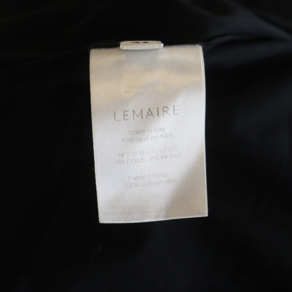 LEMAIRE(ルメール) 21AW JINGHI SAS 長袖コットンボタンシャツ ブラック M213 SH175 LF588