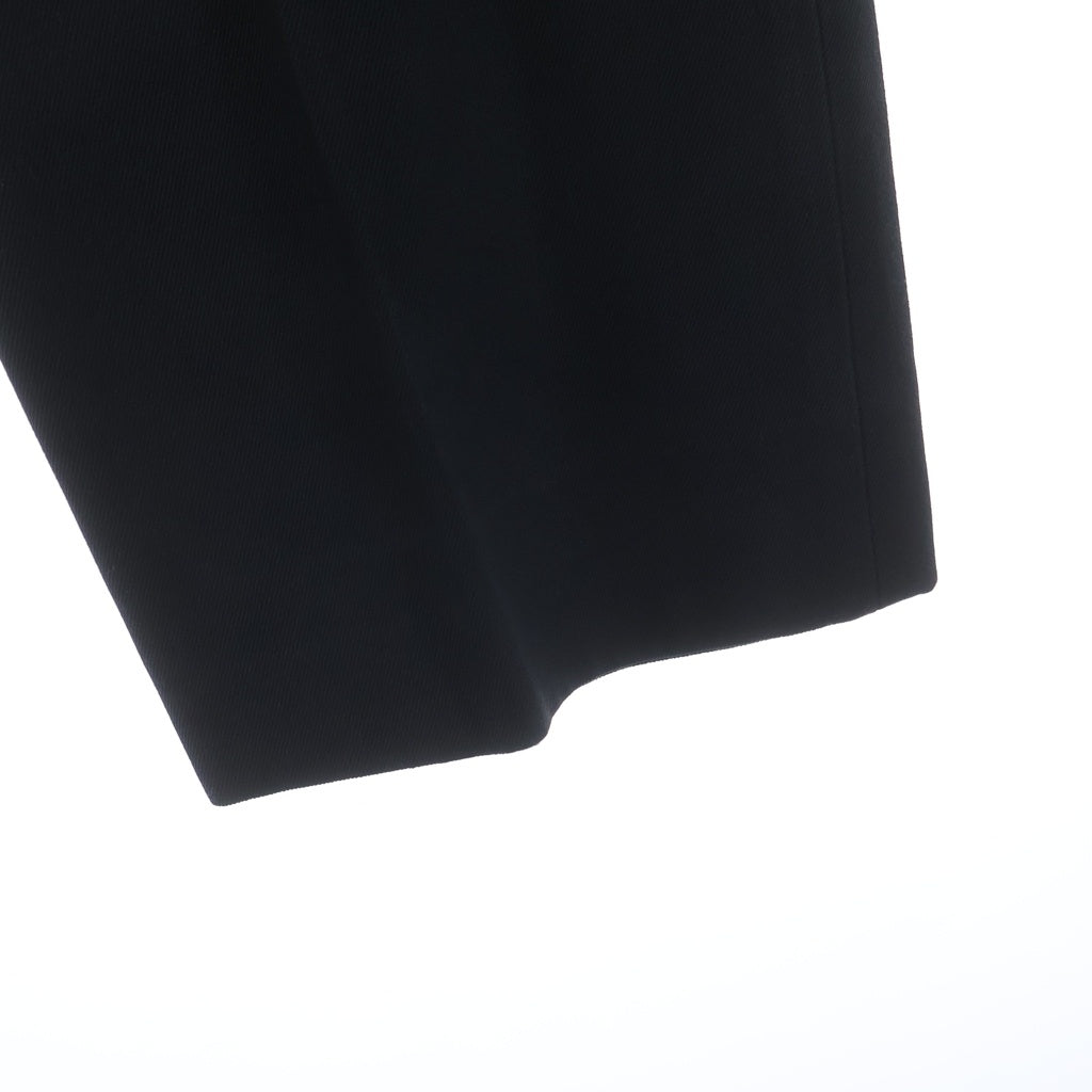 LEMAIRE(ルメール) センタープレス ボタンフライ ストレートスラックスパンツ ブラック