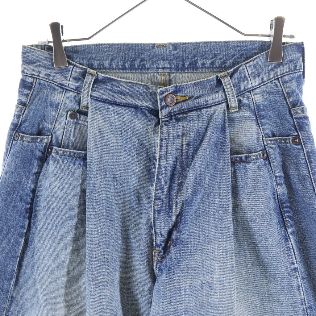 N.HOOLYWOOD(エヌハリウッド) 24AW DENIM PANTS ドッキングデザイン ジップフライ ワイドデニムパンツ インディゴ 2242-CP60-051