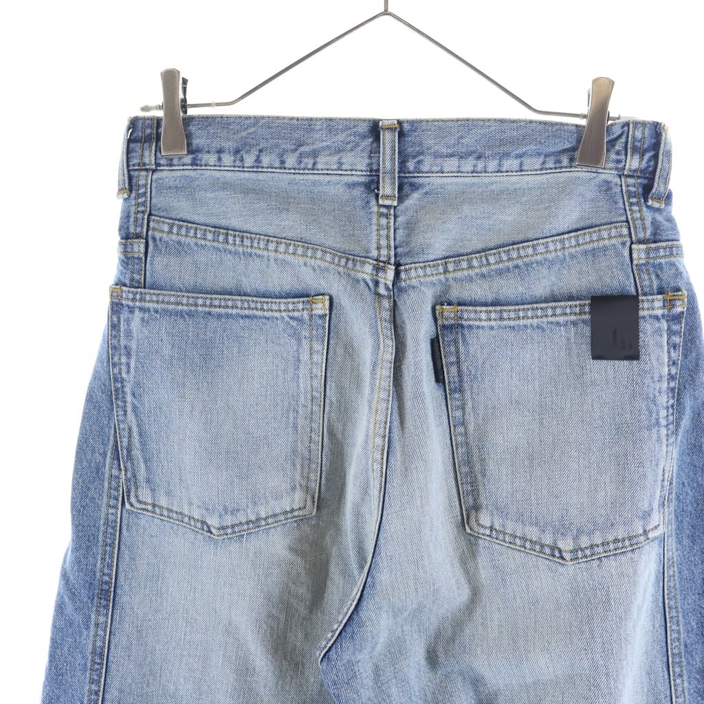 N.HOOLYWOOD(エヌハリウッド) 24AW DENIM PANTS ドッキングデザイン ジップフライ ワイドデニムパンツ インディゴ 2242-CP60-051