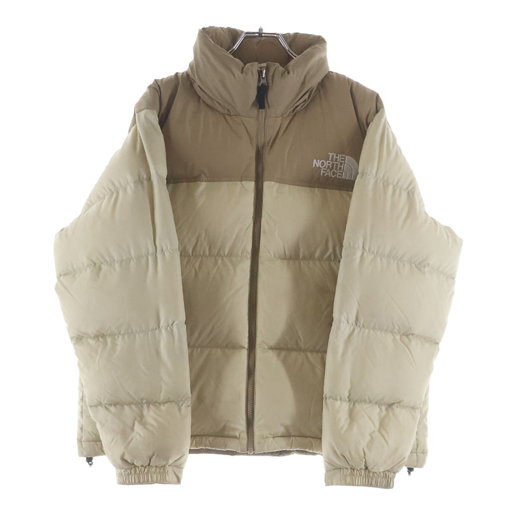 THE NORTH FACE(ザノースフェイス) SHORT NUPTSE JACKET ショートヌプシ ジップアップ フード付き ダウンジャケット ブラウン レディース NDW92232