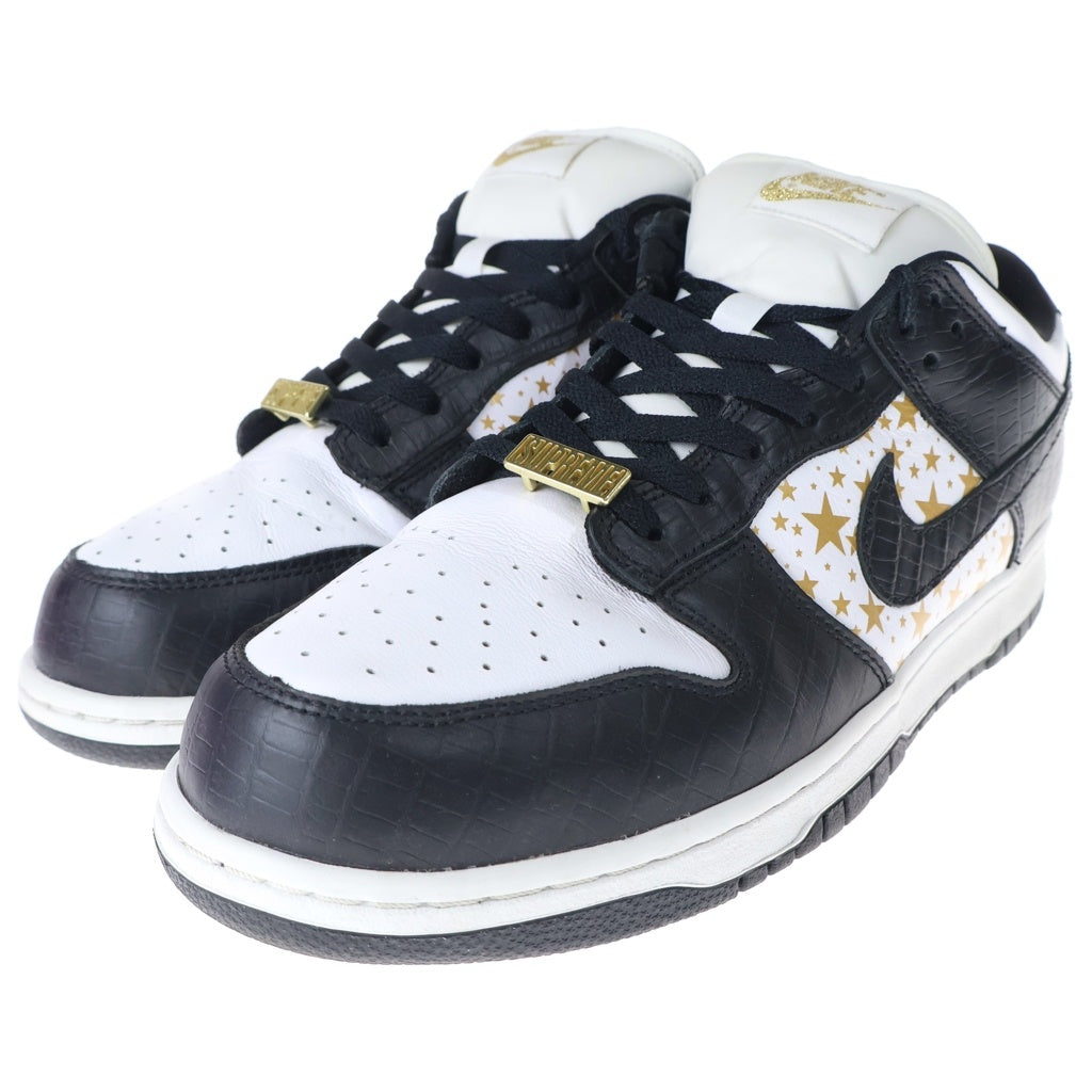 NIKE(ナイキ) ×SUPREME DUNK LOW OG GOLD STARS シュプリーム ダンク ゴールドスターズ ローカットスニーカー ホワイト/ブラック/ゴールド US11/29cm DH3228-102