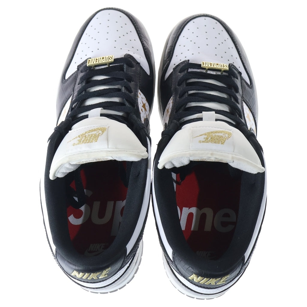 NIKE(ナイキ) ×SUPREME DUNK LOW OG GOLD STARS シュプリーム ダンク ゴールドスターズ ローカットスニーカー ホワイト/ブラック/ゴールド US11/29cm DH3228-102
