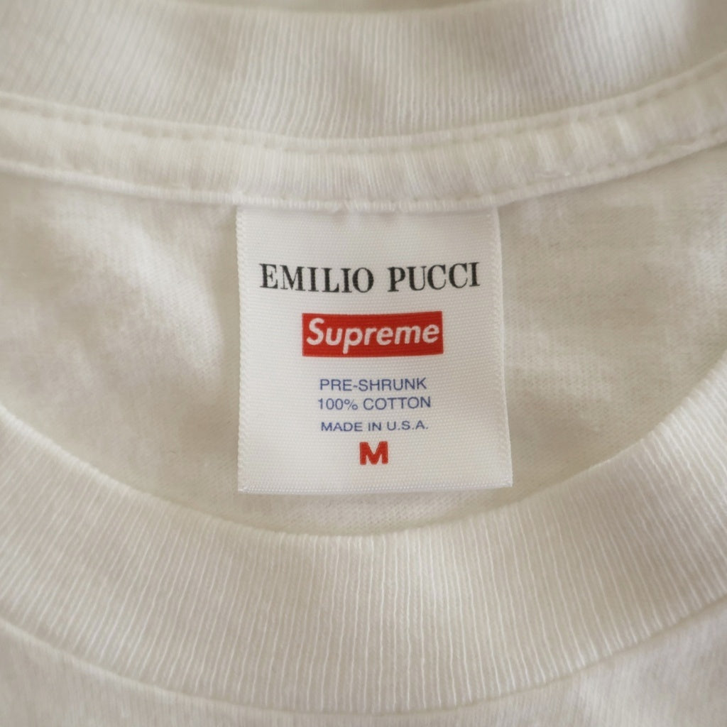 SUPREME(シュプリーム) 21SS ×Emilio Pucci Box Logo Tee エミリオプッチ ボックスロゴ クルーネック半袖Tシャツ カットソー ホワイト