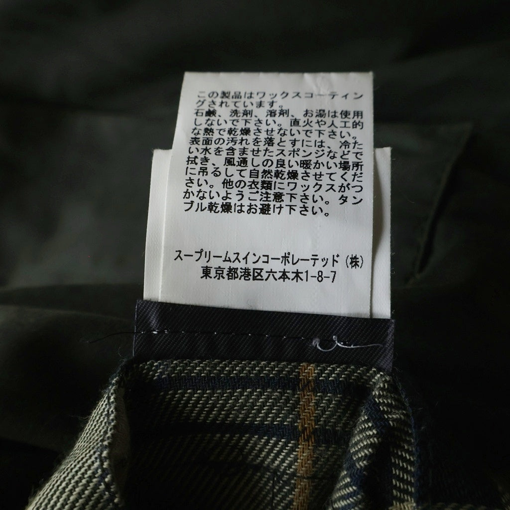 Barbour(バブアー) 19AW SL BEDALE ビデイル スリムフィット ロゴピンパッチ マルチポケットデザイン コーデュロイ切り替え ジップアップ オイルジャケット カーキ MWX0318SG9138