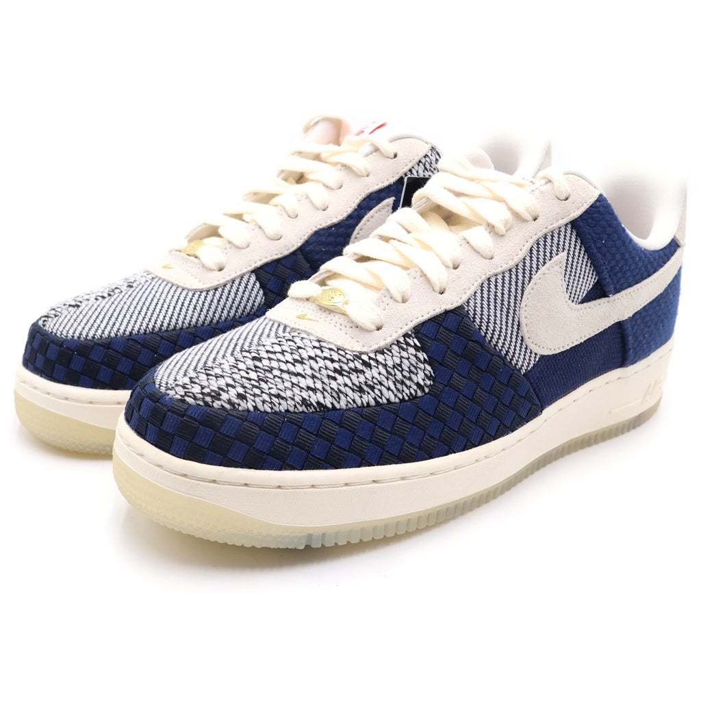 NIKE(ナイキ) WMNS AIR FORCE1 07 LV8 エアフォース1 07刺し子 ローカットスニーカー ホワイト/ネイビー US11/28cm DD5401-492