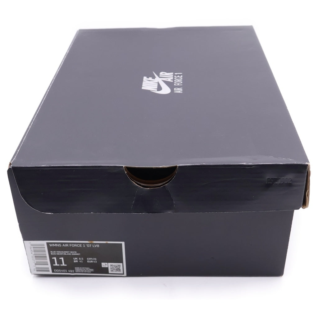 NIKE(ナイキ) WMNS AIR FORCE1 07 LV8 エアフォース1 07刺し子 ローカットスニーカー ホワイト/ネイビー US11/28cm DD5401-492