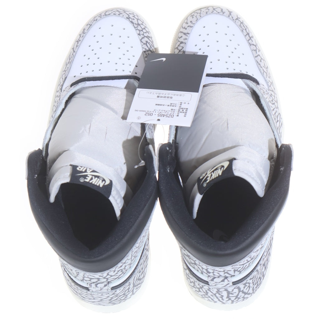 NIKE(ナイキ) AIR JORDAN 1 HIGH OG WHITE CEMENT エアジョーダン1 ホワイトセメント ハイカットスニーカー ホワイト/ブラック US9.5/27.5cm DZ5485-052