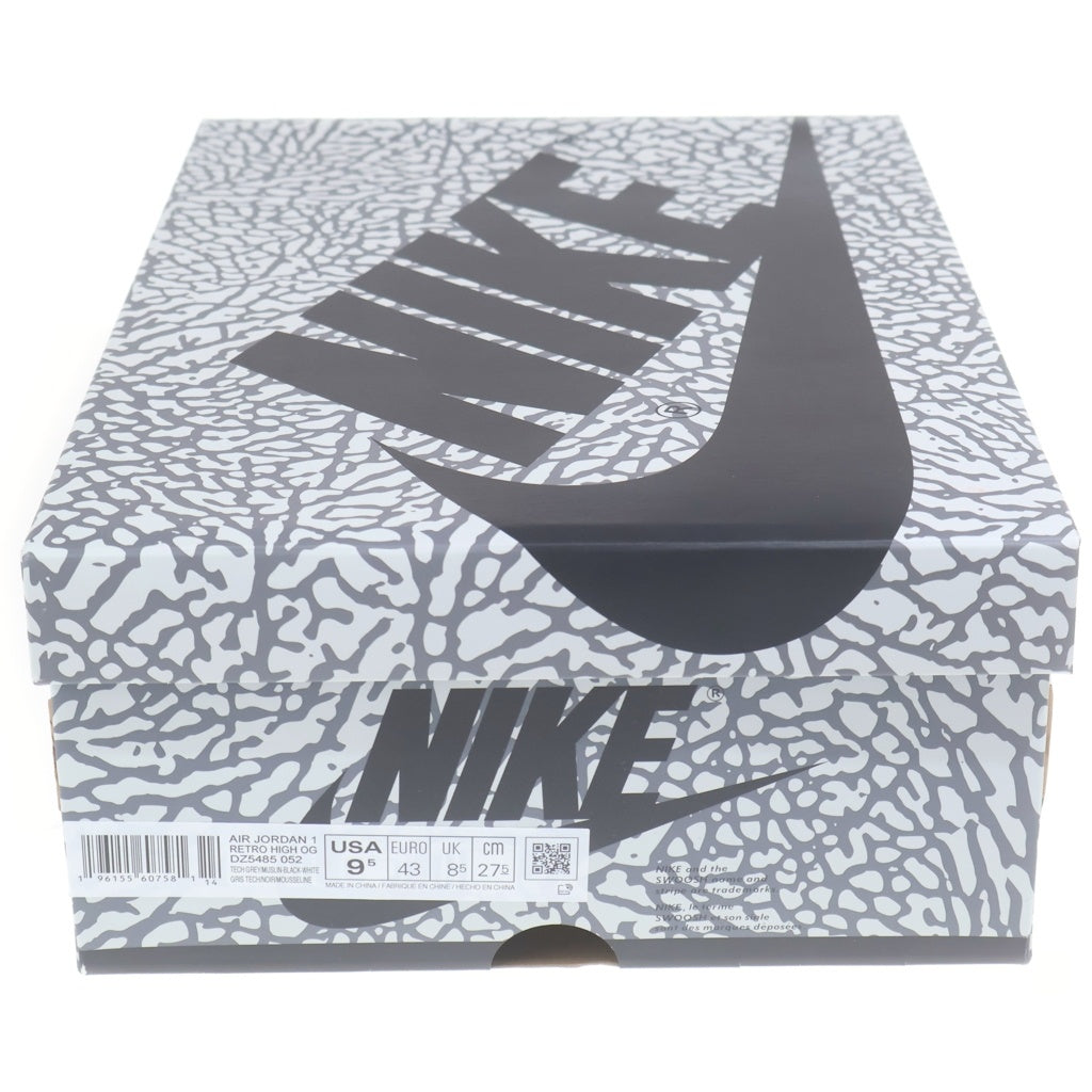 NIKE(ナイキ) AIR JORDAN 1 HIGH OG WHITE CEMENT エアジョーダン1 ホワイトセメント ハイカットスニーカー ホワイト/ブラック US9.5/27.5cm DZ5485-052